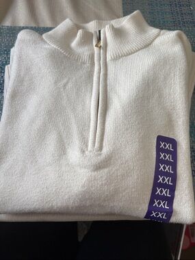 NWOT DKNY Half-Zip Sweater Pullover -  XXL
